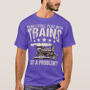Camiseta Engraçado Vintage Railroad Engenheiro Que Ainda T