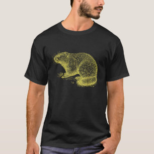 Camiseta Engraçado Vintage Woodchuck T Shirt Groundhog Day