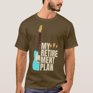 Camiseta Engraçado Violão Meu Plano De Reforma Música Vinta