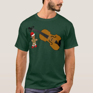 Camiseta Engraçado Violinista Violinista De Natal Musicista