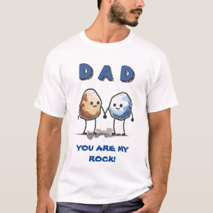Camiseta Engraçado Você É Minha Rocha Piada Humor Dia Dos P