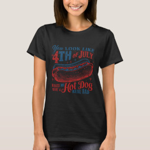 Camiseta Engraçado Você Parece um Homem Cachorro Quente do