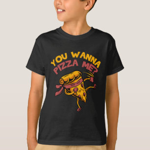 Camiseta Engraçado Você Quer Pizza Me Comidas