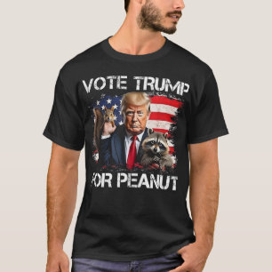 Camiseta Engraçado Voto Trump Para O Pêanut O Pêmbolo2024