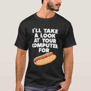 Camiseta Engraçado, vou dar uma olhada no seu computador pa