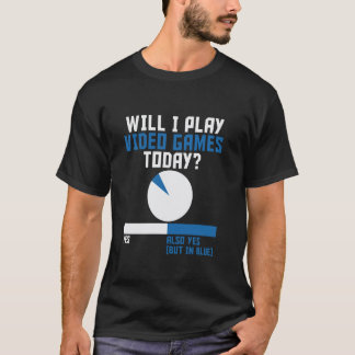 Camiseta Engraçado Vou Jogar Video Games Hoje Gráfico de Pi