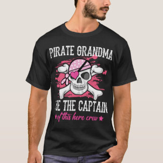 Camiseta Engraçado Vovó Pirata Eu Sou O Capitão Disso Aqui