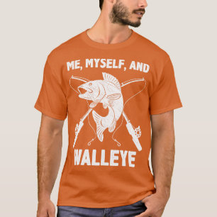 Camiseta Engraçado Walleye Pesca Pun Pó Pescador Dizendo Pe