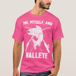 Camiseta Engraçado Walleye Pesca Pun Pó Pescador Dizendo Pe