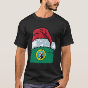 Camiseta Engraçado Washington celebra o Natal com o Natal H