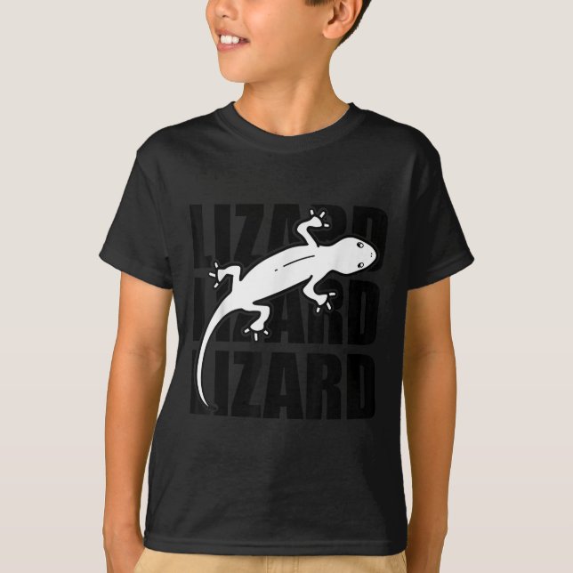 Camiseta Engraçado Weirdcore Lizard Lizard Lizard Meme Anim (Frente)