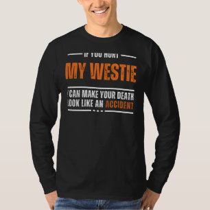 Camiseta Engraçado Westie Lover Tee - Design de Negrito e H