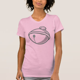 Camiseta Engraçado White Cat Bell Vetor Pop Art