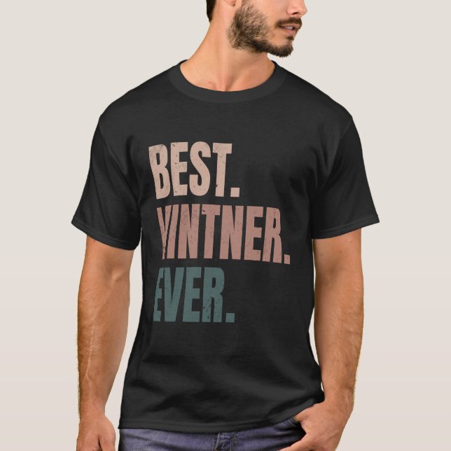 Camiseta Engraçado Winemaker Vintner Winemaking Best Vintne (Frente)