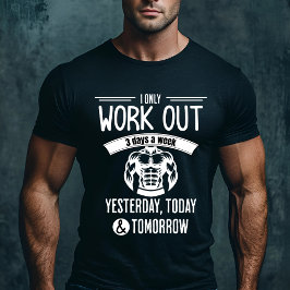 Camiseta Engraçado Workout Gym