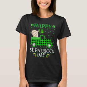 Camiseta Engraçado Xadrez Buffalo Verde Caminhão de São Pat