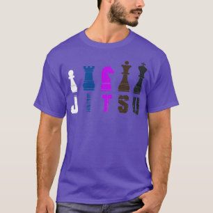 Camiseta Engraçado Xadrez Jiu Jitsu para BJJ 1