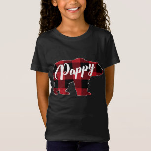 Camiseta Engraçado Xadrez Vermelha Buffalo Bear Roupa, Papp