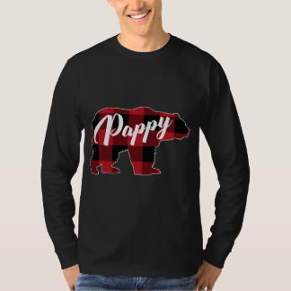 Camiseta Engraçado Xadrez Vermelha Buffalo Bear Roupa, Papp