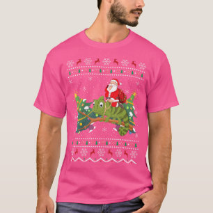 Camiseta Engraçado Xmas Iluminando Papais noeis Feios Andan