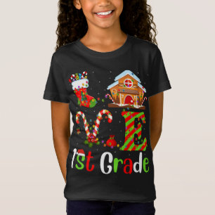 Camiseta Engraçado Xmas Lighting Love 1rua Teacher Christm