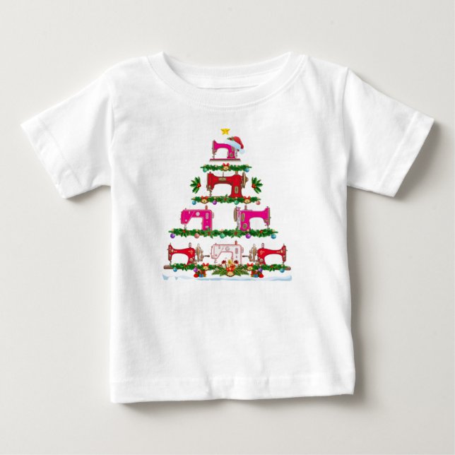 Camiseta Engraçado Xmas Lighting Machine Árvore de Natal (Frente)