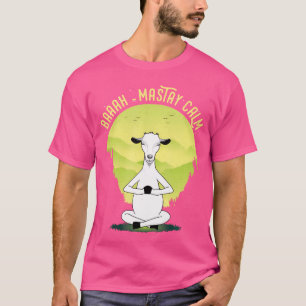Camiseta Engraçado Yoga Lotus Pose Baaah Mães Mantenham Cab