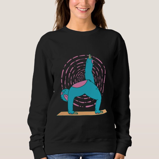 Camiseta Engraçado Yoga Sloth (Frente)