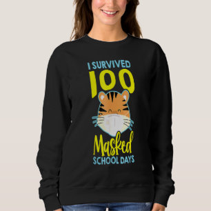 Camiseta Engraçado Zodiac Tiger Eu Sobrevivi 100 Dias Na Es
