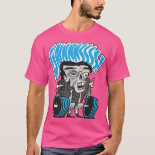 Camiseta Engraçado Zombie Malhação de levantamento de peso