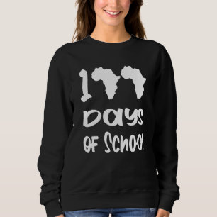 Camiseta Engraçados 100 Dias De Orgulho Negro Da Escola Ame