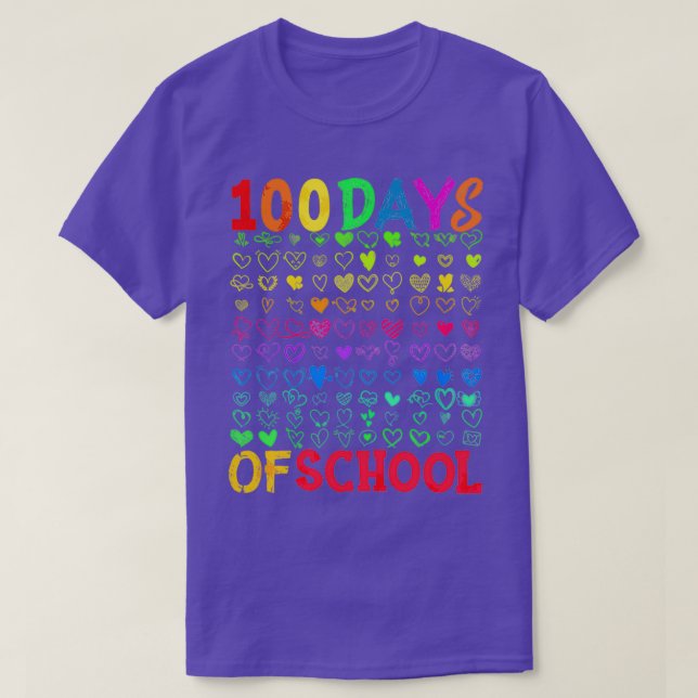 Camiseta Engraçados 100 Dias De Travesseiro Escolar Para Pr (Frente do Design)