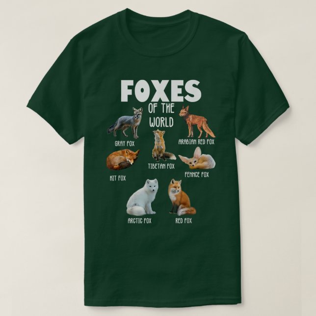 Camiseta Engraçados Animais Selvagens do Mundo para o Lover (Frente do Design)