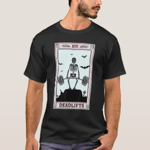 Camiseta Engraçados Descendentes Tarot Occult Skeleton Leva