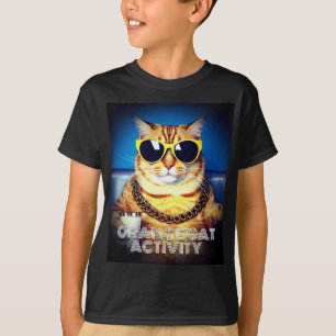 Camiseta Engraçados e engraçados gatos laranja de estimação