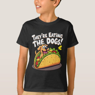 Camiseta Engraçados Estão Comendo Os Cães Os Gatos