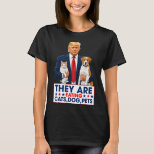 Camiseta Engraçados Estão Comendo Os Cães Os Gatos Os Anima