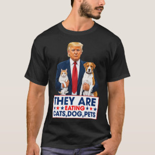 Camiseta Engraçados Estão Comendo Os Cães Os Gatos Os Anima