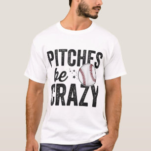 Camiseta Engraçados Tee Pitches De Baseball São Adultos Lou
