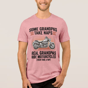 Camiseta Engravada Vintage de Motoqueiro Avô Engra