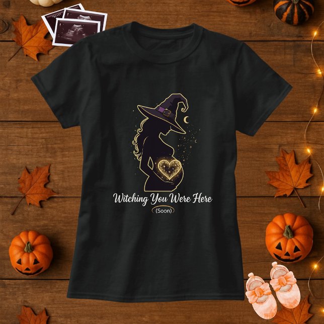 Camiseta Engravidação Bonita De Halloween A Testemunhar Que (Criador carregado)