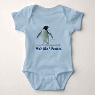 Camiseta Engrenado Engraçado Pinguin Baby Gear