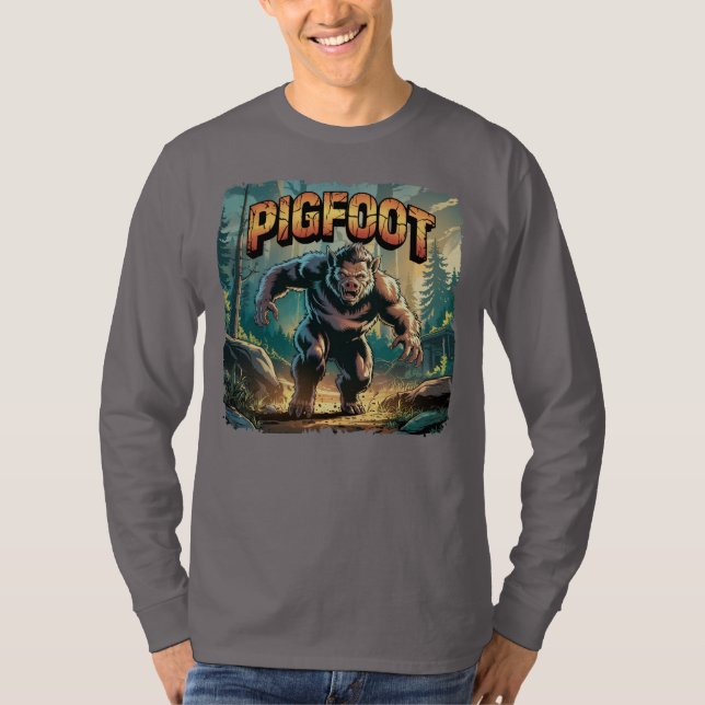 Camiseta Engrenagem à Ilustração do Pigfoot (Frente)