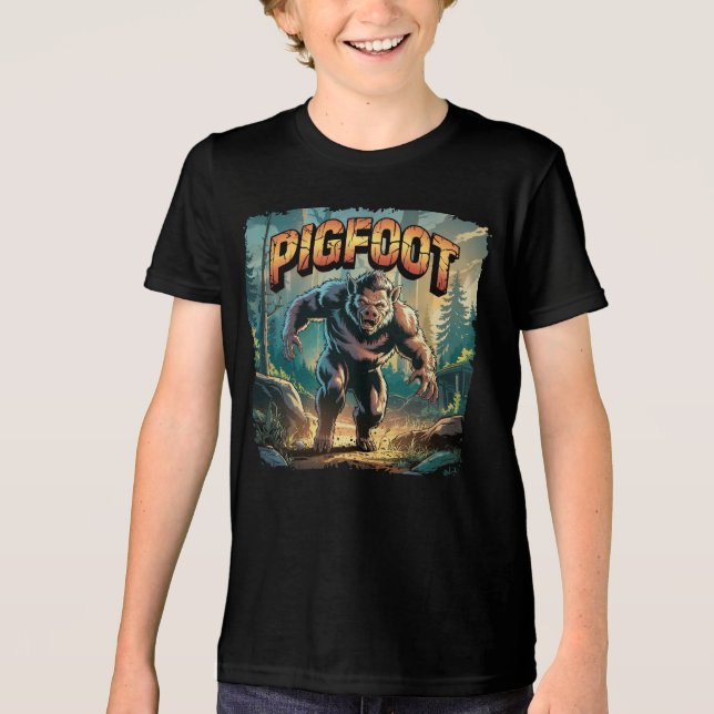 Camiseta Engrenagem à Ilustração do Pigfoot (Frente)