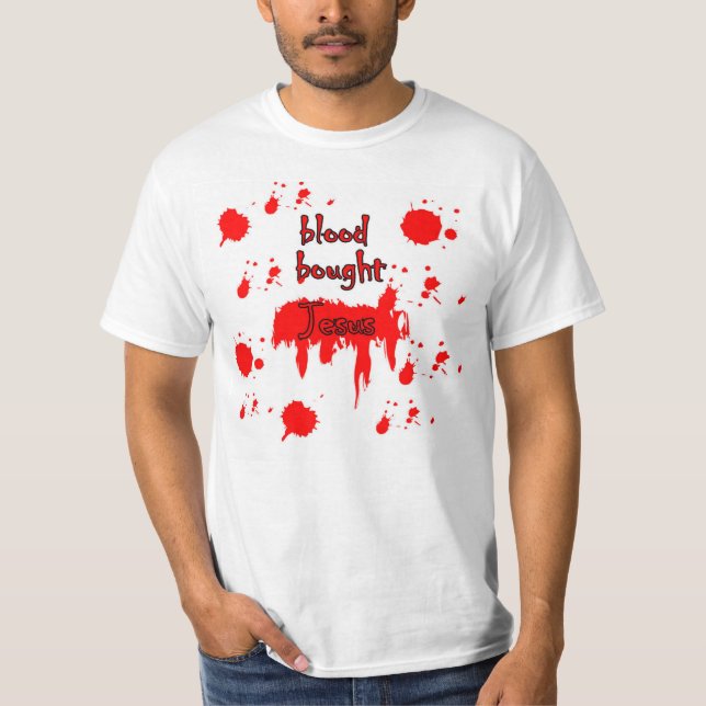 Camiseta Engrenagem do apóstolo: Sangue comprado pelo um (Frente)