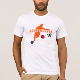 Camiseta Engrenagem holandesa da bola de futebol do jogador
