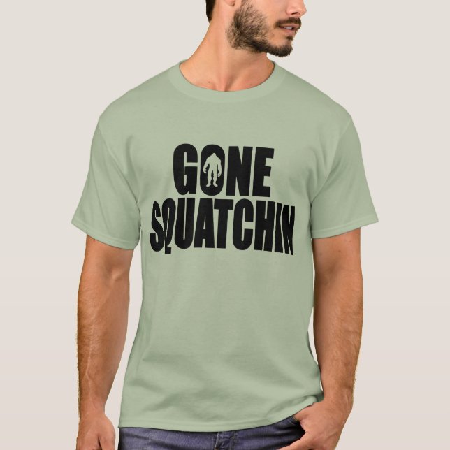 Camiseta Engrenagem ida do Squatchin de Bobo engraçado (Frente)