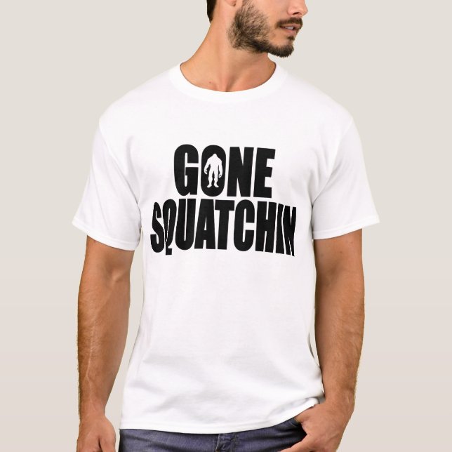 Camiseta Engrenagem ida do Squatchin de Bobo engraçado (Frente)