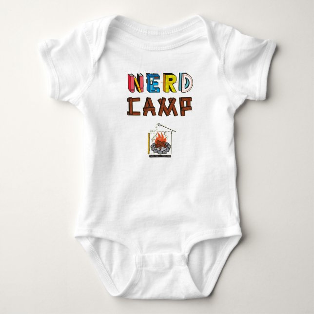 Camiseta Engrenagem Nerdy do bebê (Frente)