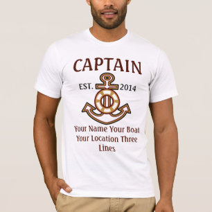 Camiseta Engrenagem personalizada do capitão do capitão